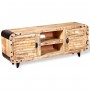 Rough mango wood TV cabinet 120x30x50 cm by vidaXL, TV Furniture - Ref: Foro24-244009, Price: 241,99 €, Discount: %