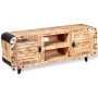 Rough mango wood TV cabinet 120x30x50 cm by vidaXL, TV Furniture - Ref: Foro24-244009, Price: 241,99 €, Discount: %