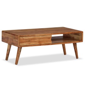 Mesa de centro con cajón tallado madera maciza 100x50x40 cm de vidaXL, Mesas de centro - Ref: Foro24-244974, Precio: 295,99 €...