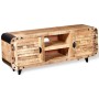 Rough mango wood TV cabinet 120x30x50 cm by vidaXL, TV Furniture - Ref: Foro24-244009, Price: 241,99 €, Discount: %