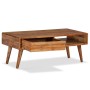 Coffee table with carved solid wood drawer 100x50x40 cm by vidaXL, Coffee table - Ref: Foro24-244974, Price: 295,99 €, Discou...