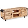 Rough mango wood TV cabinet 120x30x50 cm by vidaXL, TV Furniture - Ref: Foro24-244009, Price: 241,99 €, Discount: %