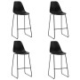 Kitchen stools 4 units black plastic by vidaXL, Kitchen stools - Ref: Foro24-281502, Price: 195,87 €, Discount: %