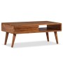 Coffee table with carved solid wood drawer 100x50x40 cm by vidaXL, Coffee table - Ref: Foro24-244974, Price: 295,99 €, Discou...