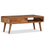 Mesa de centro con cajón tallado madera maciza 100x50x40 cm de vidaXL, Mesas de centro - Ref: Foro24-244974, Precio: 282,99 €...