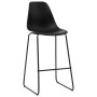 Kitchen stools 4 units black plastic by vidaXL, Kitchen stools - Ref: Foro24-281502, Price: 190,99 €, Discount: %