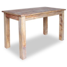 Mesa de comedor de madera maciza reciclada 120x60x77 cm de vidaXL, Mesas de cocina y de comedor - Ref: Foro24-244496, Precio:...