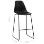 Kitchen stools 4 units black plastic by vidaXL, Kitchen stools - Ref: Foro24-281502, Price: 190,99 €, Discount: %