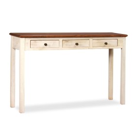 Mesa consola de madera maciza de mango 120x30x76 cm de vidaXL, Aparadores - Ref: Foro24-245155, Precio: 208,99 €, Descuento: %