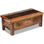 Coffee table with drawers solid recycled wood 90x45x35 cm by vidaXL, Coffee table - Ref: Foro24-243321, Price: 259,99 €, Disc...