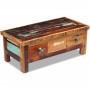 Coffee table with drawers solid recycled wood 90x45x35 cm by vidaXL, Coffee table - Ref: Foro24-243321, Price: 259,99 €, Disc...