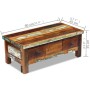 Mesa de centro con cajones madera maciza reciclada 90x45x35 cm de vidaXL, Mesas de centro - Ref: Foro24-243321, Precio: 294,2...