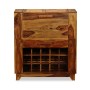 Mueble bar madera maciza de sheesham 85x40x95 cm de vidaXL, Armarios para vino y licores - Ref: Foro24-243948, Precio: 484,62...