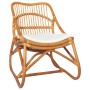 Light brown rattan linen chair by vidaXL, Armchairs - Ref: Foro24-325483, Price: 158,44 €, Discount: %