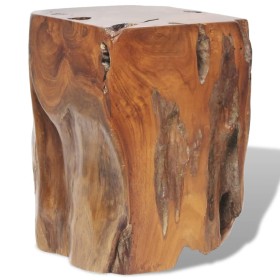 Solid teak wood stool by vidaXL, Folding stools and chairs - Ref: Foro24-243469, Price: 97,79 €, Discount: %