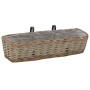 Balcony planter with PE lining 2 units wicker 60 cm by vidaXL, Pots and planters - Ref: Foro24-246829, Price: 37,76 €, Discou...