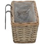 Balcony planter with PE lining 2 units wicker 60 cm by vidaXL, Pots and planters - Ref: Foro24-246829, Price: 37,76 €, Discou...