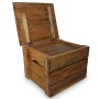 Juego de cajas de almacenaje 2 pzas madera maciza reciclada de vidaXL, Baúles de almacenamiento - Ref: Foro24-244498, Precio:...