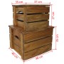 Set of 2 solid reclaimed wood storage boxes by vidaXL, Storage trunks - Ref: Foro24-244498, Price: 124,61 €, Discount: %