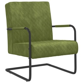 Silla voladiza de terciopelo verde claro de vidaXL, Sillones - Ref: Foro24-325727, Precio: 123,78 €, Descuento: %