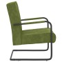 Silla voladiza de terciopelo verde claro de vidaXL, Sillones - Ref: Foro24-325727, Precio: 123,99 €, Descuento: %