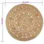 Round rug with braided jute design 150 cm by vidaXL, Rugs - Ref: Foro24-245344, Price: 57,77 €, Discount: %