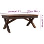 Recycled solid wood coffee table 110x60x45 cm by vidaXL, Coffee table - Ref: Foro24-244492, Price: 193,25 €, Discount: %