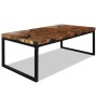 Mesa de centro de resina de teca 110x60x40 cm de vidaXL, Mesas de centro - Ref: Foro24-244551, Precio: 239,28 €, Descuento: %