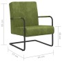 Silla voladiza de terciopelo verde claro de vidaXL, Sillones - Ref: Foro24-325727, Precio: 123,99 €, Descuento: %