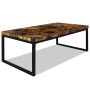 Mesa de centro de resina de teca 110x60x40 cm de vidaXL, Mesas de centro - Ref: Foro24-244551, Precio: 239,28 €, Descuento: %