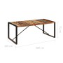 Mesa de comedor de madera maciza reciclada 200x100x75 cm de vidaXL, Mesas de cocina y de comedor - Ref: Foro24-247412, Precio...