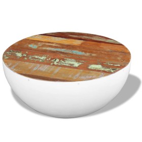 Bowl-shaped coffee table solid recycled wood 60x60x30 cm by vidaXL, Coffee table - Ref: Foro24-243353, Price: 125,50 €, Disco...