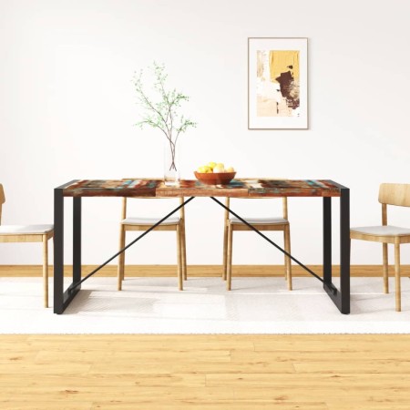 Mesa de comedor de madera maciza reciclada 180 cm de vidaXL, Mesas de cocina y de comedor - Ref: Foro24-243999, Precio: 252,6...