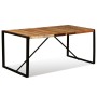 Mesa de comedor de madera maciza reciclada 180 cm de vidaXL, Mesas de cocina y de comedor - Ref: Foro24-243999, Precio: 252,6...