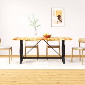 Solid rough mango wood dining table 180 cm by vidaXL, Kitchen and dining tables - Ref: Foro24-244801, Price: 443,99 €, Discou...