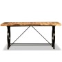 Mesa de comedor de madera maciza de mango rugosa 180 cm de vidaXL, Mesas de cocina y de comedor - Ref: Foro24-244801, Precio:...