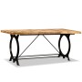 Mesa de comedor de madera maciza de mango rugosa 180 cm de vidaXL, Mesas de cocina y de comedor - Ref: Foro24-244801, Precio:...