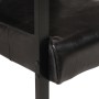 Sillón de cuero de cabra real negro 60x80x87 cm de vidaXL, Sillones - Ref: Foro24-325148, Precio: 151,43 €, Descuento: %