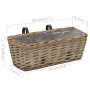 Balcony planter with PE lining 40 cm 2 units by vidaXL, Pots and planters - Ref: Foro24-246828, Price: 27,27 €, Discount: %