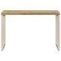 Mesa de comedor de madera maciza de mango y acero 115x55x76 cm de vidaXL, Mesas de cocina y de comedor - Ref: Foro24-247333, ...