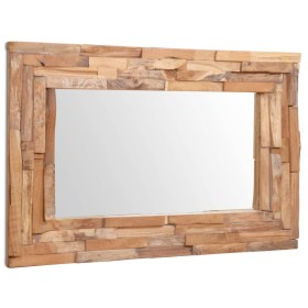 Espejo decorativo rectangular teca 90x60 cm de vidaXL, Espejos - Ref: Foro24-244563, Precio: 215,99 €, Descuento: %