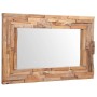 Rechteckiger dekorativer Spiegel Teak 90x60 cm von vidaXL, Spiegel - Ref: Foro24-244563, Preis: 224,16 €, Rabatt: %