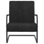 Black Velvet Cantilever Chair by vidaXL, Armchairs - Ref: Foro24-325730, Price: 175,70 €, Discount: %