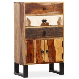 Aparador de madera maciza de sheesham 50x30x86 cm de vidaXL, Aparadores - Ref: Foro24-244934, Precio: 199,99 €, Descuento: %