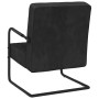 Black Velvet Cantilever Chair by vidaXL, Armchairs - Ref: Foro24-325730, Price: 175,70 €, Discount: %