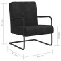 Black Velvet Cantilever Chair by vidaXL, Armchairs - Ref: Foro24-325730, Price: 175,70 €, Discount: %