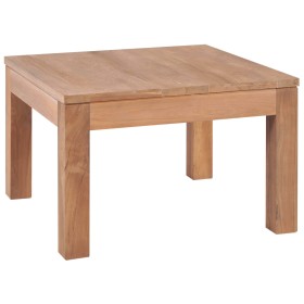 Solid teak wood coffee table with natural finish 60x60x40 cm by vidaXL, Coffee table - Ref: Foro24-246956, Price: 128,99 €, D...