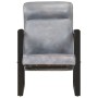 Gray real goat leather armchair 60x75x90 cm by vidaXL, Armchairs - Ref: Foro24-325146, Price: 130,99 €, Discount: %