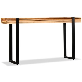 Adjustable solid reclaimed wood console table by vidaXL, Side tables - Ref: Foro24-244594, Price: 157,99 €, Discount: %