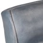 Sillón de cuero de cabra real gris 60x75x90 cm de vidaXL, Sillones - Ref: Foro24-325146, Precio: 130,99 €, Descuento: %